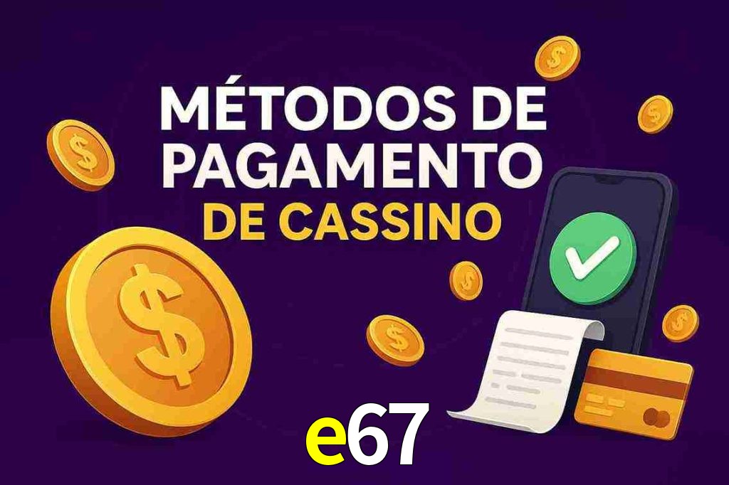 Métodos de Pagamento no e67